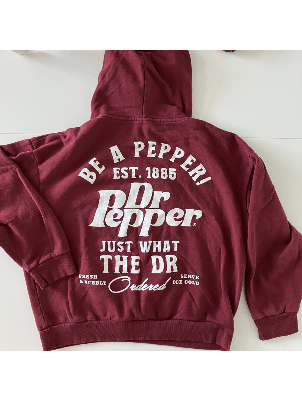 VTG Dr. Pepper Be a Pepper! Just What The Dr Ordered Hoodie Sweatshirt Sz Large